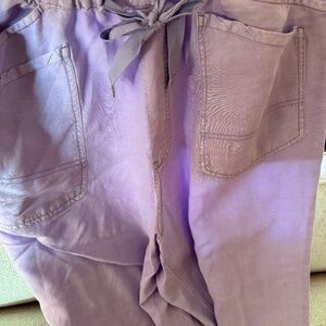 Lavender Pilcro pants from Anthropologie